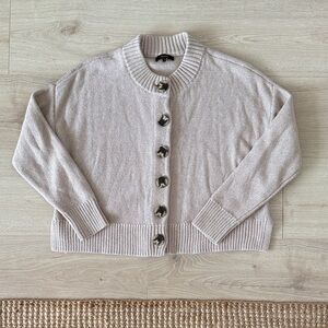 Quince Cotton Cropped Cardigan